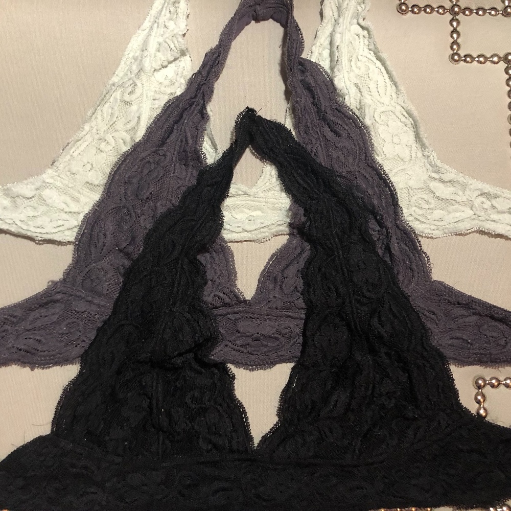 Urban Outfitters Halter Lace Bralette Bundle